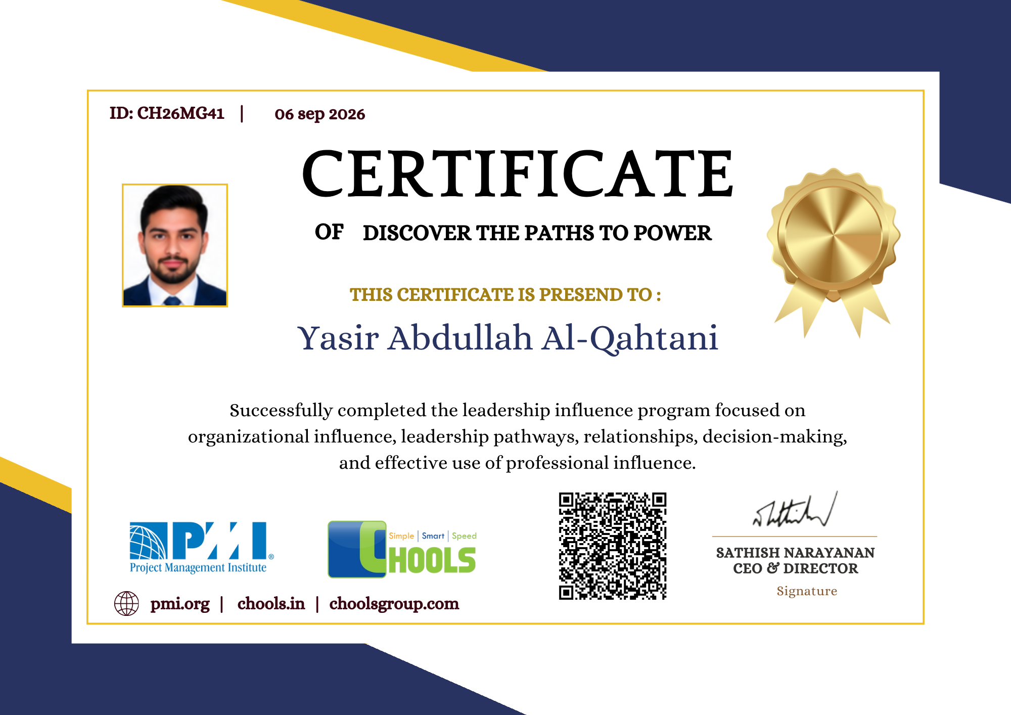 Management Programs Certificate